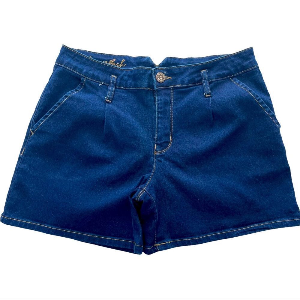 Copperflash Dark Wash V-cut waist back denim shorts Sz 10